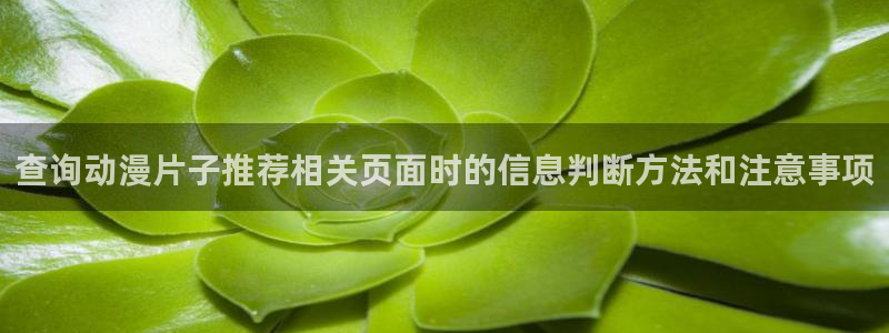 免费韩漫阅读网站:查询动漫片子推荐相关页面时的信息判断方法和注意事项配图